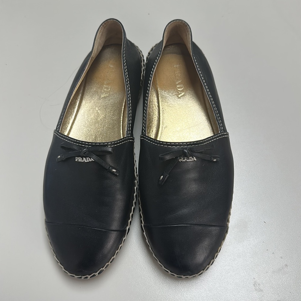 PRADA
Leather Espadrilles
Size 38.
